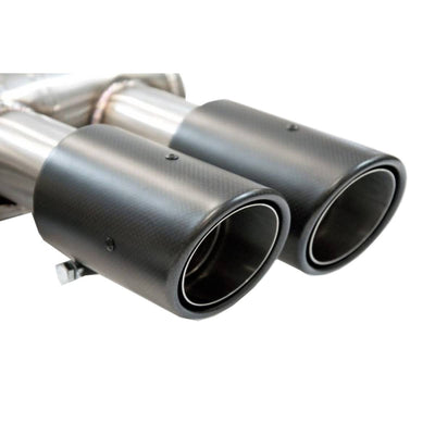 MINI COOPER S F56 2.0 VALVED REAR EXHAUST SILENCER-carbonizeduk