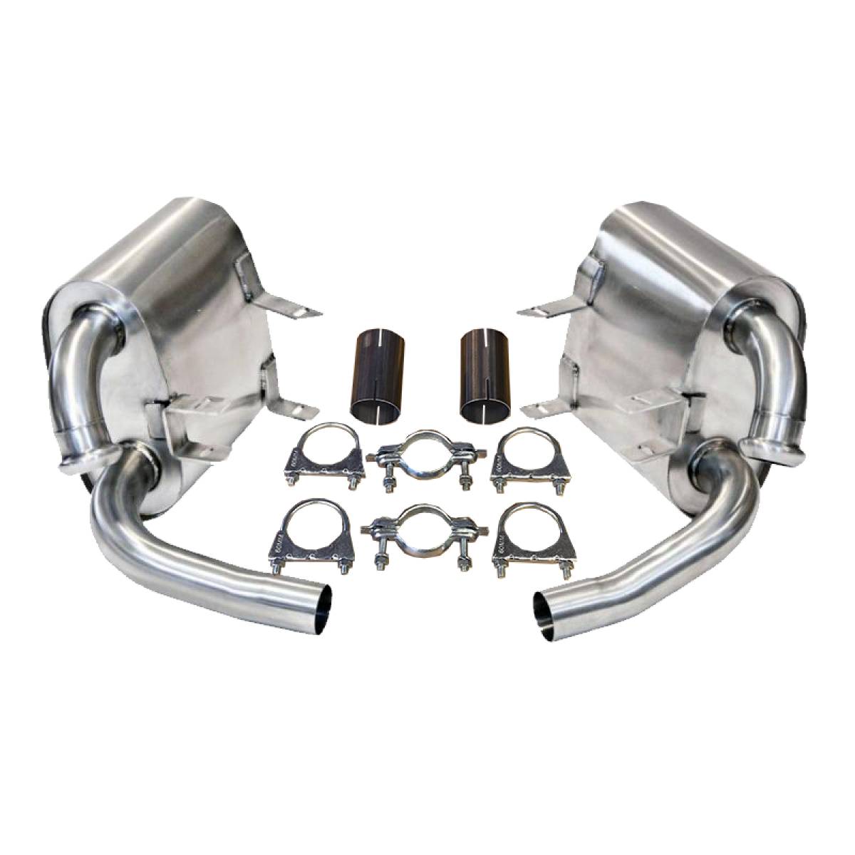 PORSCHE 911 996 CARRERA MILD SPORTS EXHAUST SILENCERS-carbonizeduk