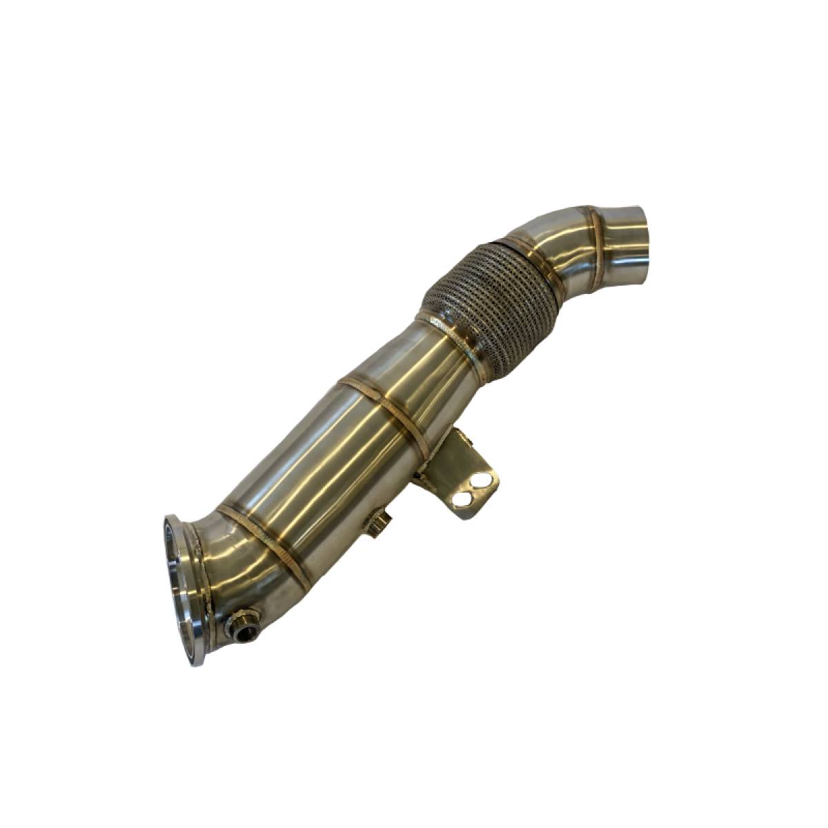 TOYOTA SUPRA A90 4.5 INCH 200CPSI CAT EXHAUST DOWNPIPE (USA MODEL ONLY)-carbonizeduk