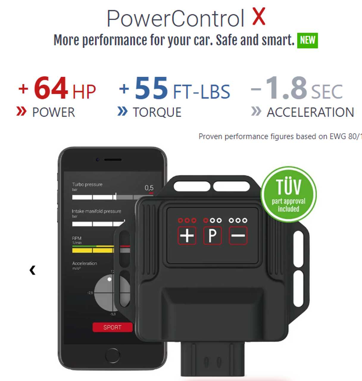 DTE Systems PowerControl X Chip Tuning Box - Volkswagen Golf R (MK8) 2.0 TSI 320 HP-carbonizeduk