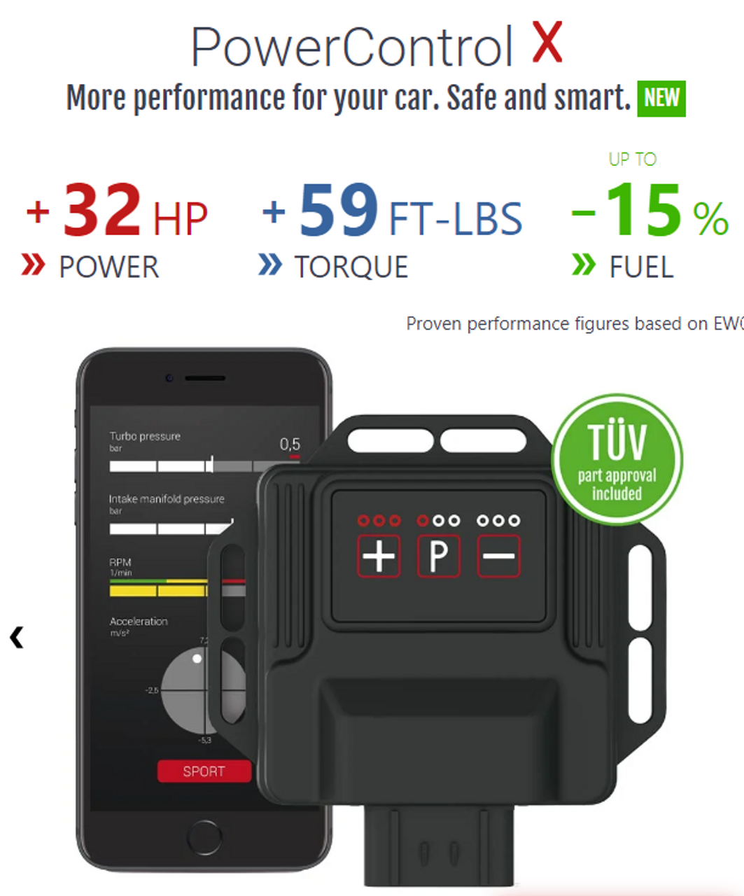 DTE Systems PowerControl X Chip Tuning Box - Ford Ranger 3.2 TDCI 200 HP-carbonizeduk