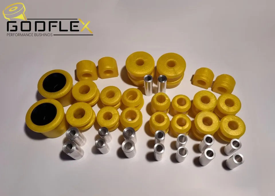 FULL Front & Rear Suspension Arms & anti roll bar Bushes For VW Golf Mk5 & Mk6 Inc GTI Poly-bushes-carbonizeduk