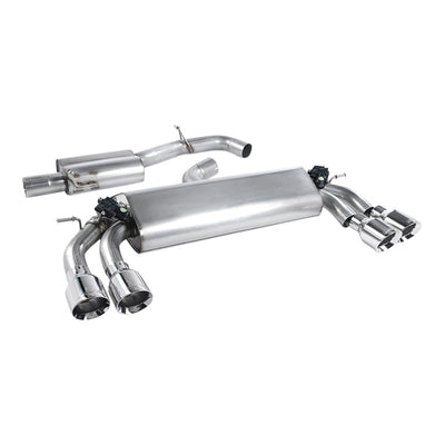 Milltek Audi S3 2.0 TFSI quattro 3-Door 8V/8V.2 (Non-GPF Equipped Models Only) 2013-2018 Cat-back Exhaust-Exhaust System-carbonizeduk
