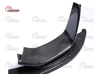 BMW M4 F83 F82 P style front splitter with air intake covers 3pcs-carbonizeduk