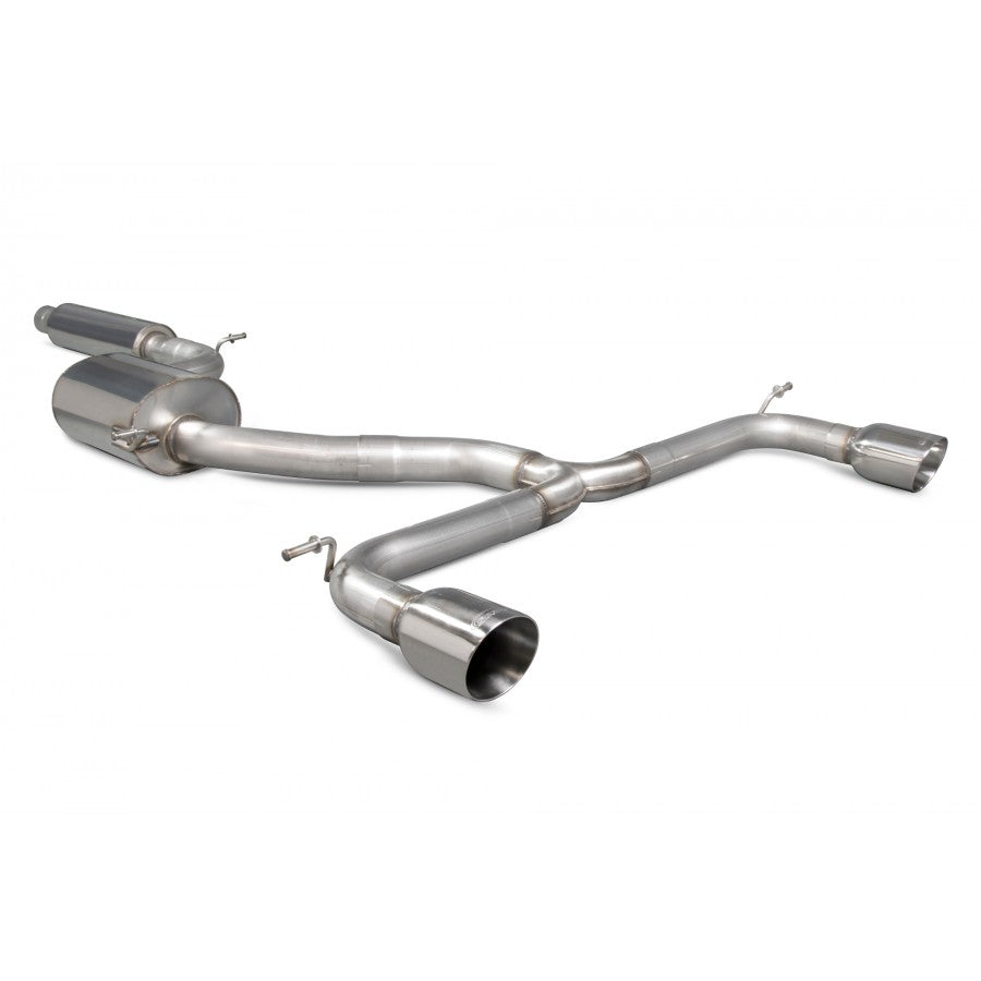 3" Scorpion Non Resonated Cat Back Exhaust system Polished Tips-Exhaust-carbonizeduk