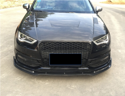 Carbon Fiber Front Lip Splitter Audi S3 A3 S-LINE Hatchback 14-15-carbonizeduk