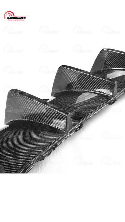 Audi RS3 Saloon Carbon Fibre Rear bumper Diffuser 17-19-carbonizeduk