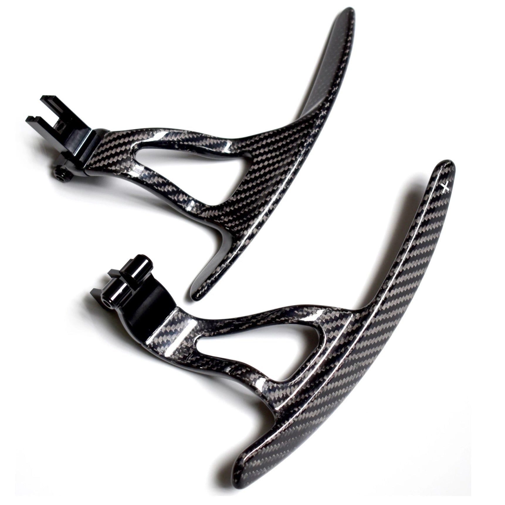 Nissan GT-R R35 Extended gloss carbon fibre steering wheel replacement paddle shifters 2008-2016-carbonizeduk