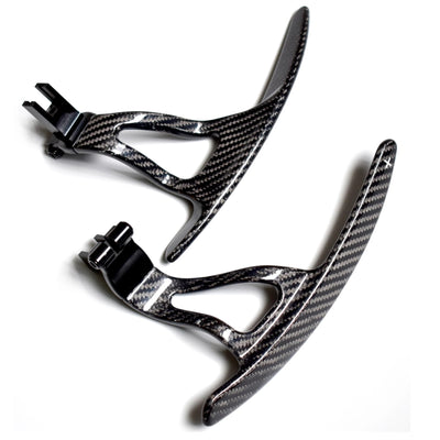 Nissan GT-R R35 Extended gloss carbon fibre steering wheel replacement paddle shifters 2008-2016-carbonizeduk