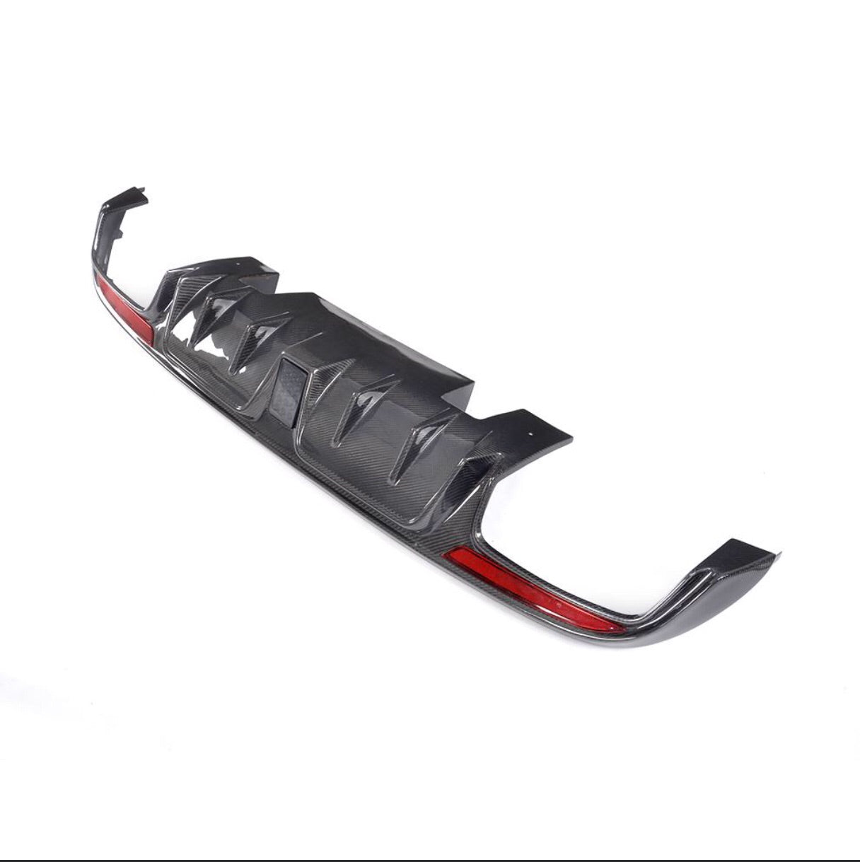 Mercedes C class W205 C63 AMG Mansory style Rear Diffuser 2015-2017 + 3rd Light-carbonizeduk