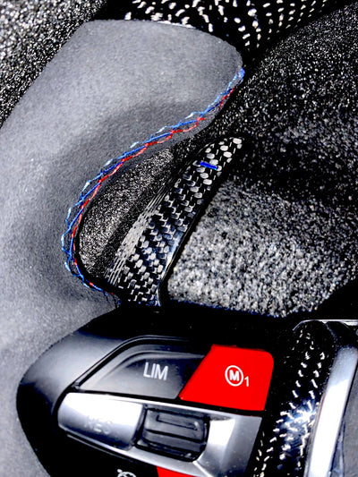 BMW M2 M3 M4 M5 M6 M140i Carbon Fibre F1 Style Carbon Fibre & Alcantara Steering Wheel-custom steering wheel-carbonizeduk