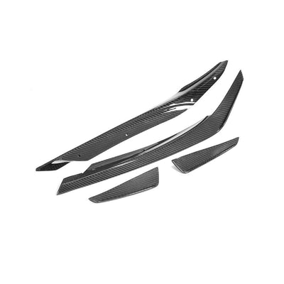Mercedes Benz A45 AMG Carbon Fibre 8 Piece front splitter 13-18-carbonizeduk