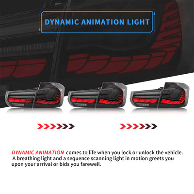 BMW 3 SERIES F30 F80 M3 CS GTS OLED CS STYLE REAR TAIL LIGHTS 2013-2019-carbonizeduk