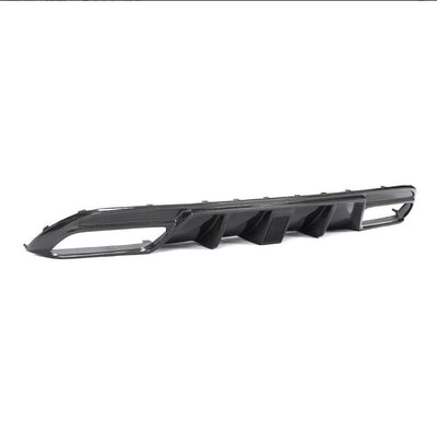 Mercedes Benz C63 W205 Carbon Fibre Rear Bumper Diffuser+ with brake lights-carbonizeduk