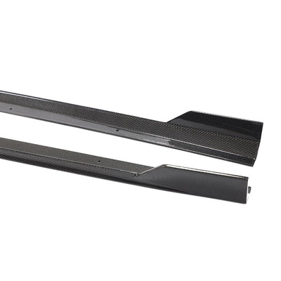 Carbon Fiber side skirts extension For Audi S3 RS3 Saloon 4-Door 2017-2019-carbonizeduk