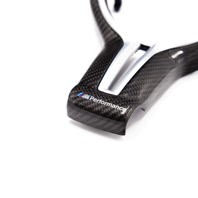 Bmw M3 & M4 M performance Steering wheel trim insert Gloss carbon-carbonizeduk