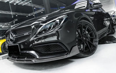 MERCEDES C CLASS C205 C63 COUPE FRONT LIP SPLITTER BRBUS STYLE 2015-2018-carbonizeduk