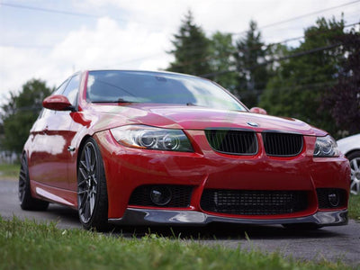 BMW E92 E93 CARBON FIBRE V STYLE FRONT LIP 2007-2013-carbonizeduk