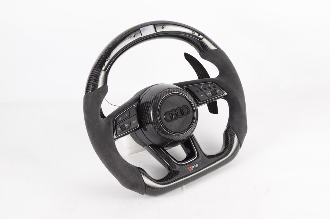 Audi RS3 & RS MODELS Carbon fibre + alcantara F1 custom Racing steering wheel-carbonizeduk