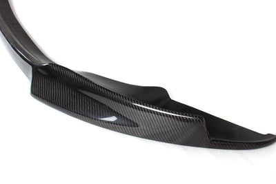 BMW E92 E93 CARBON FIBRE V STYLE FRONT LIP 2007-2013-carbonizeduk