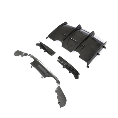 BMW M4 F82 Carbon Fibre Rear PSM style Diffuser (4 Piece Set)-carbonizeduk