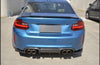 BMW M2 F87 16-18 Carbon Fibre Big Fin MTC Style diffuser-carbonizeduk