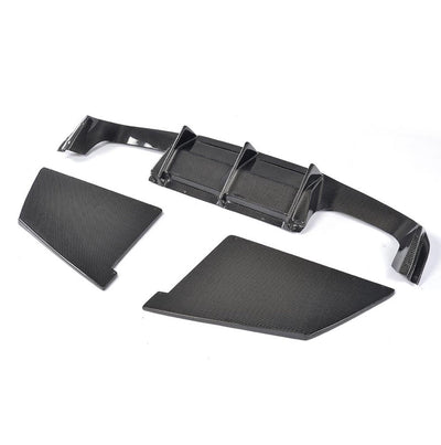 BMW M2 F87 16-18 Carbon Fibre Big Fin MTC Style diffuser-carbonizeduk