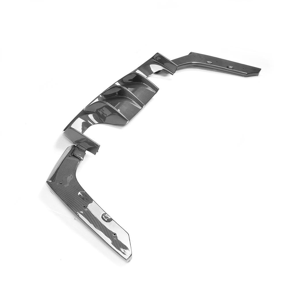 BMW F80 M3 Carbon Fibre V Style Rear Bumper Diffuser 3 piece 15-19-carbonizeduk