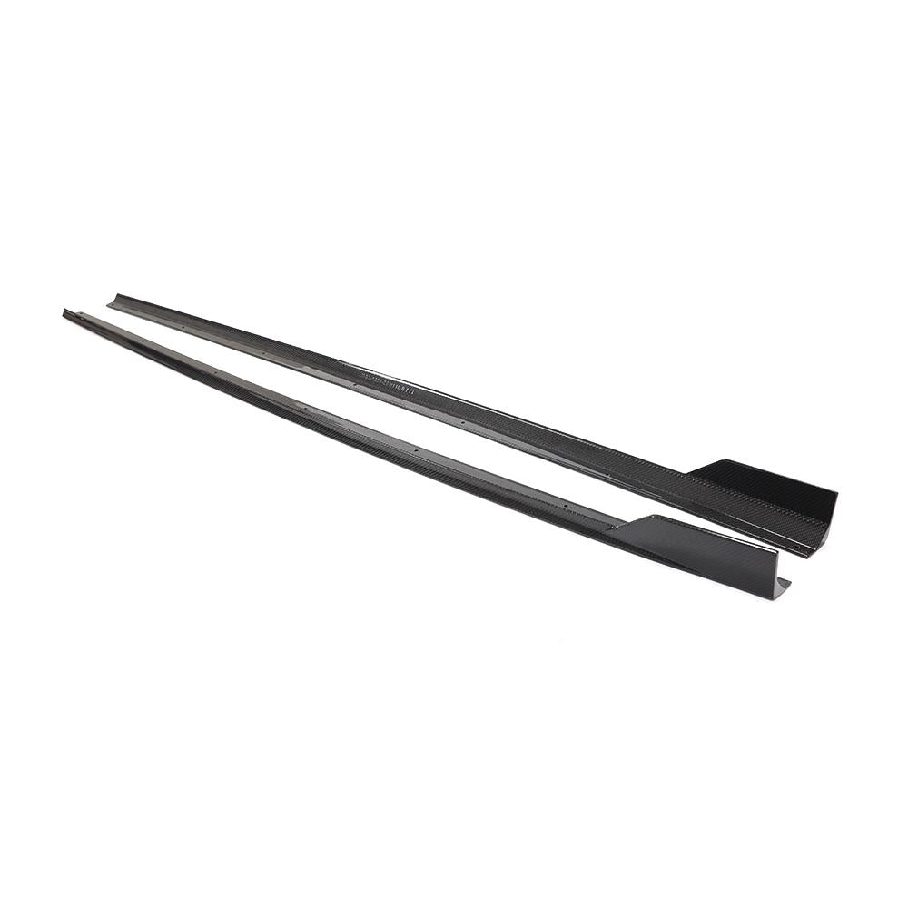 Carbon Fiber side skirts extension For Audi S3 RS3 Saloon 4-Door 2017-2019-carbonizeduk