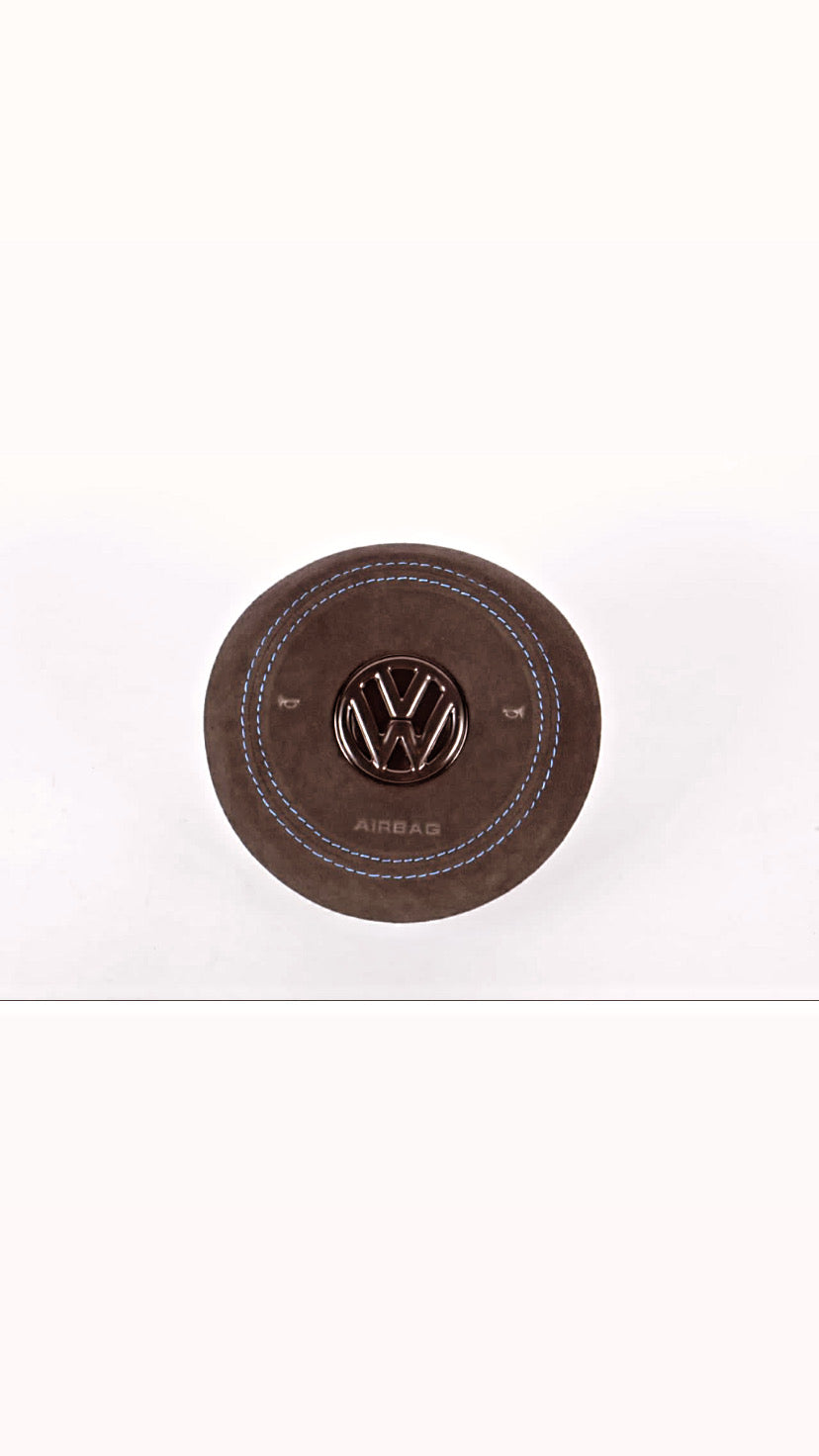 Steering Wheel Alcantara Airbag cover For Volkswagen MK7/7.5 /GTI/R-carbonizeduk