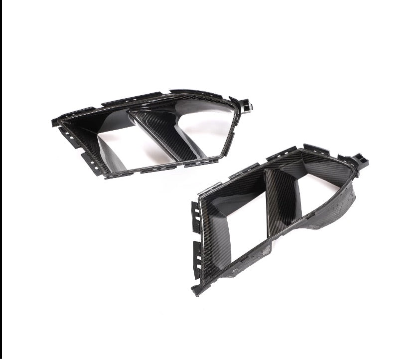 Prepreg Dry Carbon G80 M3 Front Vents Air Ducts (OPEN) for BMW G82 G83 M4 Competition 2020-2021-carbonizeduk