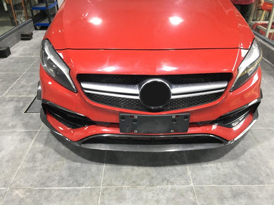 Mercedes Benz A45 AMG Carbon Fibre 8 Piece front splitter 13-18-carbonizeduk