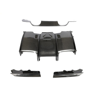 BMW M4 F82 Carbon Fibre Rear PSM style Diffuser (4 Piece Set)-carbonizeduk