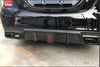 Mercedes Benz C63 W205 Carbon Fibre Rear Bumper Diffuser+ with brake lights-carbonizeduk