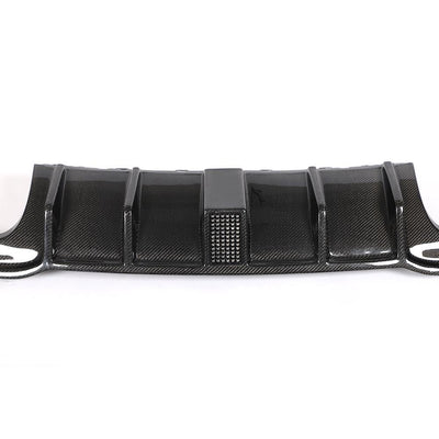 Audi S3 saloon DTM Carbon fibre Diffuser with Light 2017-2019-carbonizeduk