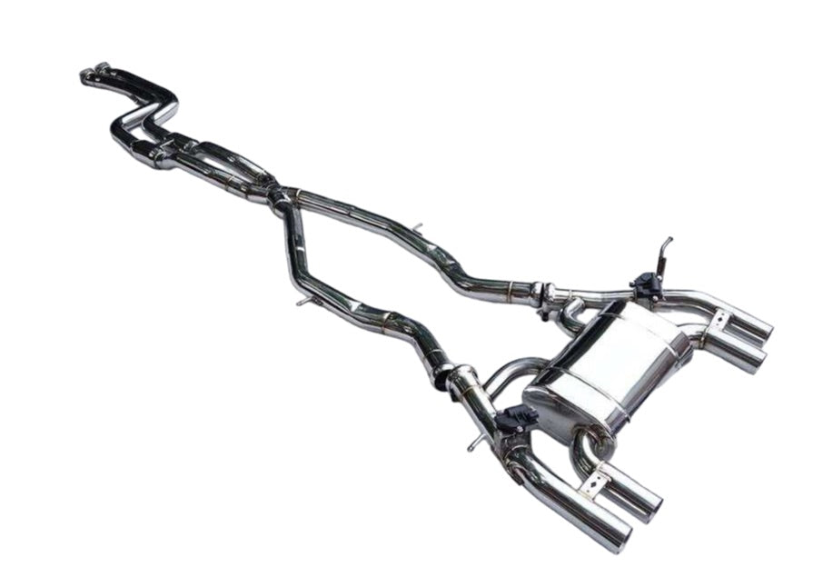 F80 F82 F83 M3 M4 VALVETRONIC CAT-BACK EXHAUST SYSTEM + CARBON TIPS X4-carbonizeduk