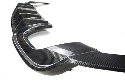 Audi S3 saloon DTM Carbon fibre Diffuser with Light 2017-2019-carbonizeduk