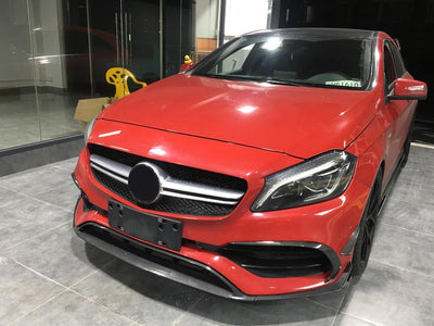Mercedes Benz A45 AMG Carbon Fibre 8 Piece front splitter 13-18-carbonizeduk