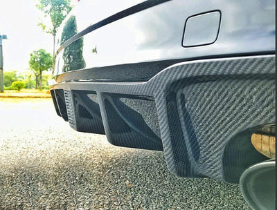 Audi RS3 Saloon Carbon Fibre DTM style Diffuser+Brake lights 17-18-carbonizeduk