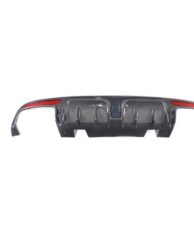 Mercedes C class W205 C63 AMG Mansory style Rear Diffuser 2015-2017 + 3rd Light-carbonizeduk