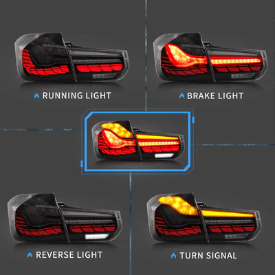 BMW 3 SERIES F30 F80 M3 CS GTS OLED CS STYLE REAR TAIL LIGHTS 2013-2019-carbonizeduk