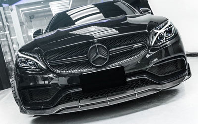 MERCEDES C CLASS C205 C63 COUPE FRONT LIP SPLITTER BRBUS STYLE 2015-2018-carbonizeduk