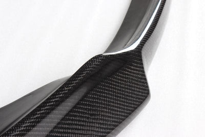 BMW E92 E93 CARBON FIBRE V STYLE FRONT LIP 2007-2013-carbonizeduk